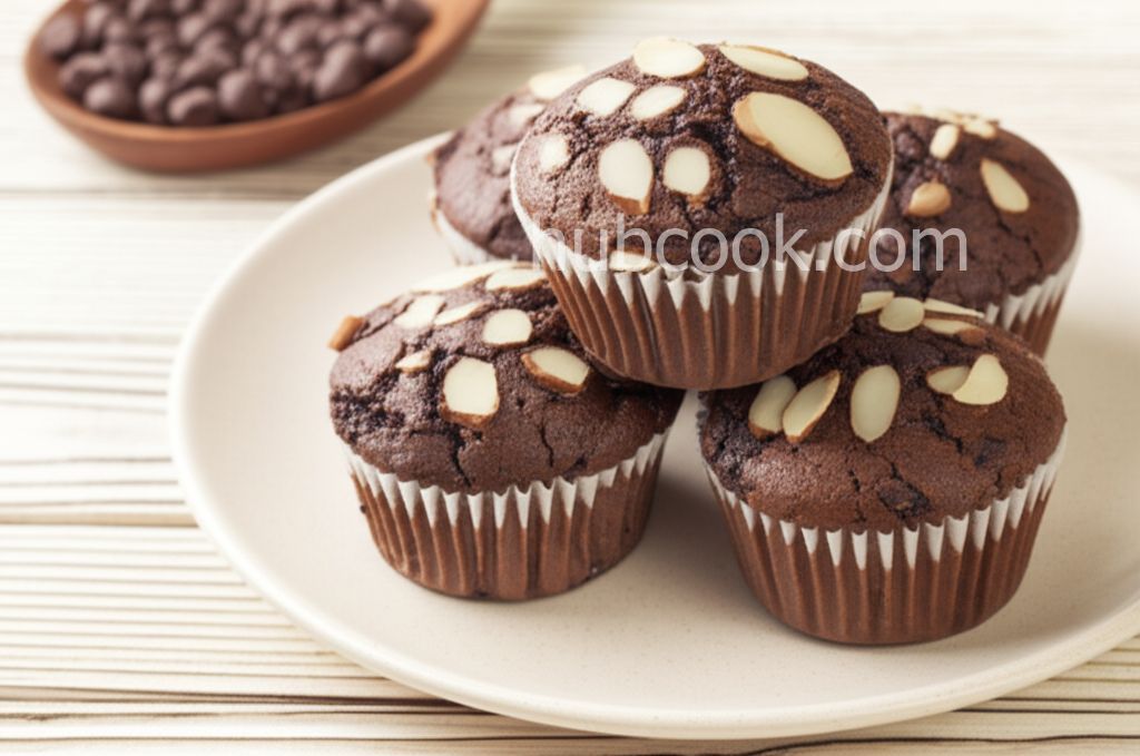 Chocolate Chocolate Chip Nut Muffins
