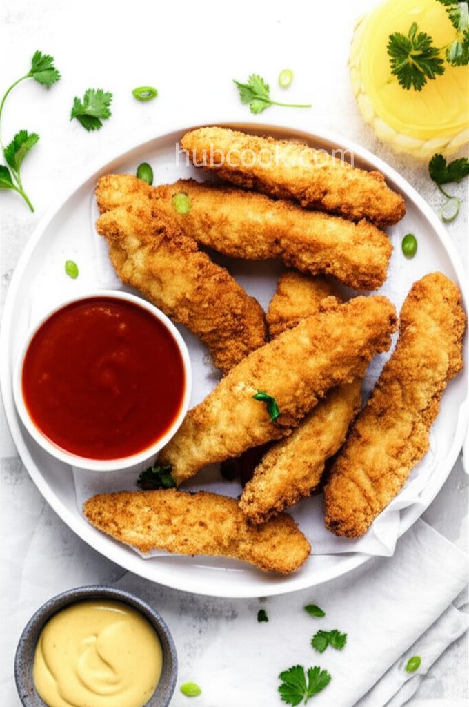 Crispy Cider-Battered Chicken Fingers