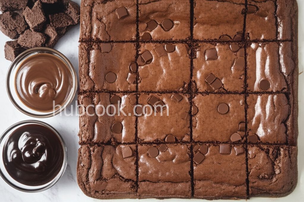 Gooey Brownies with Shortbread Crust