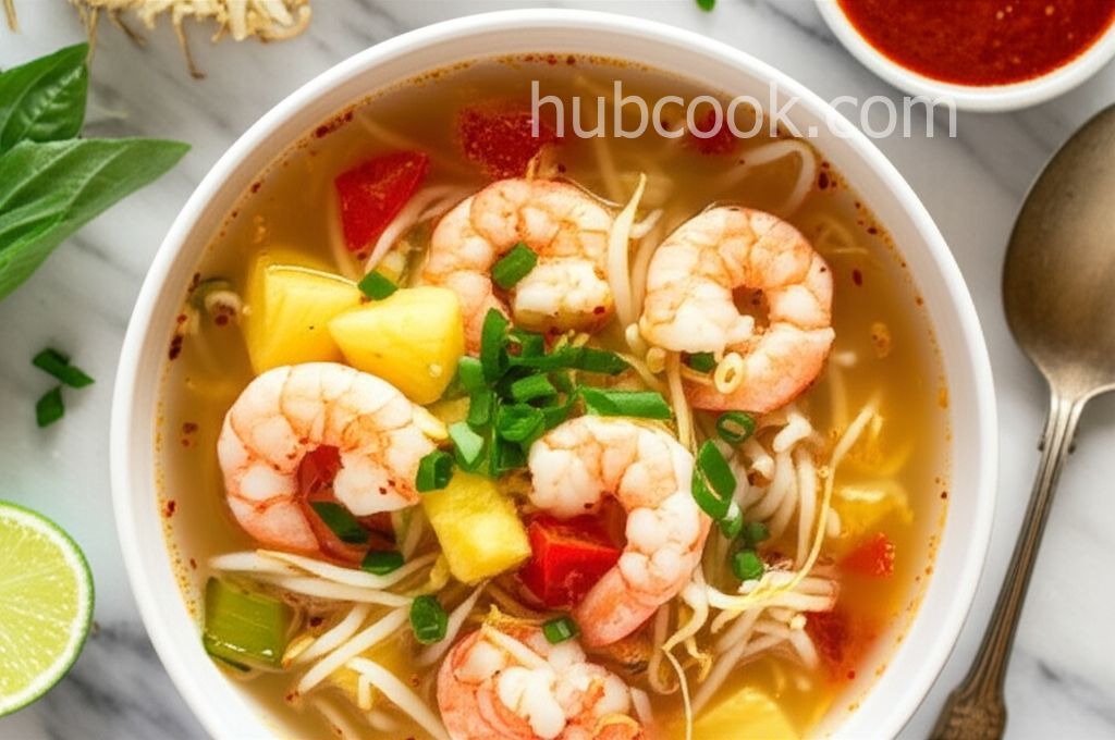 Hot and Sour Shrimp Soup