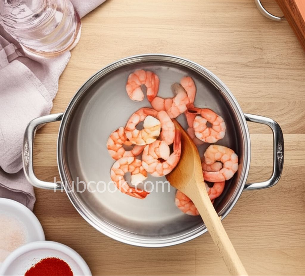 Lemon Mint Sauce with Shrimp