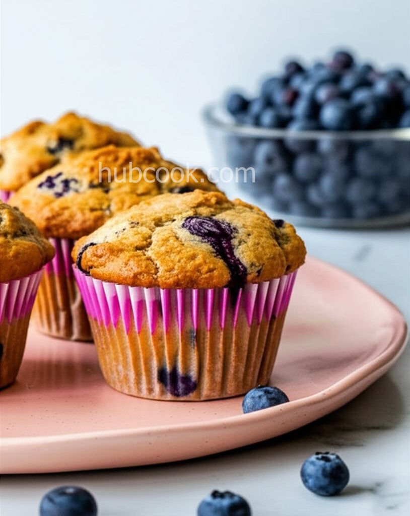 Low-Fat Blueberry Bran Muffins