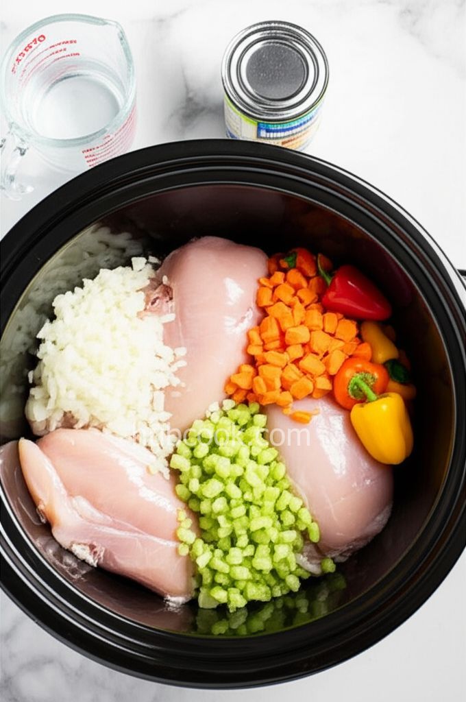 Easy Slow Cooker Chicken Soup