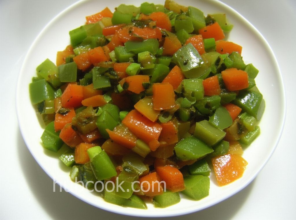Green Tomato and Bell Pepper Delight