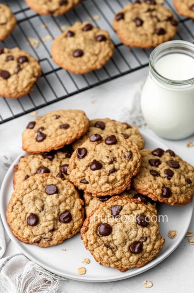 Oatmeal Peanut Butter and Chocolate Chip Cookies