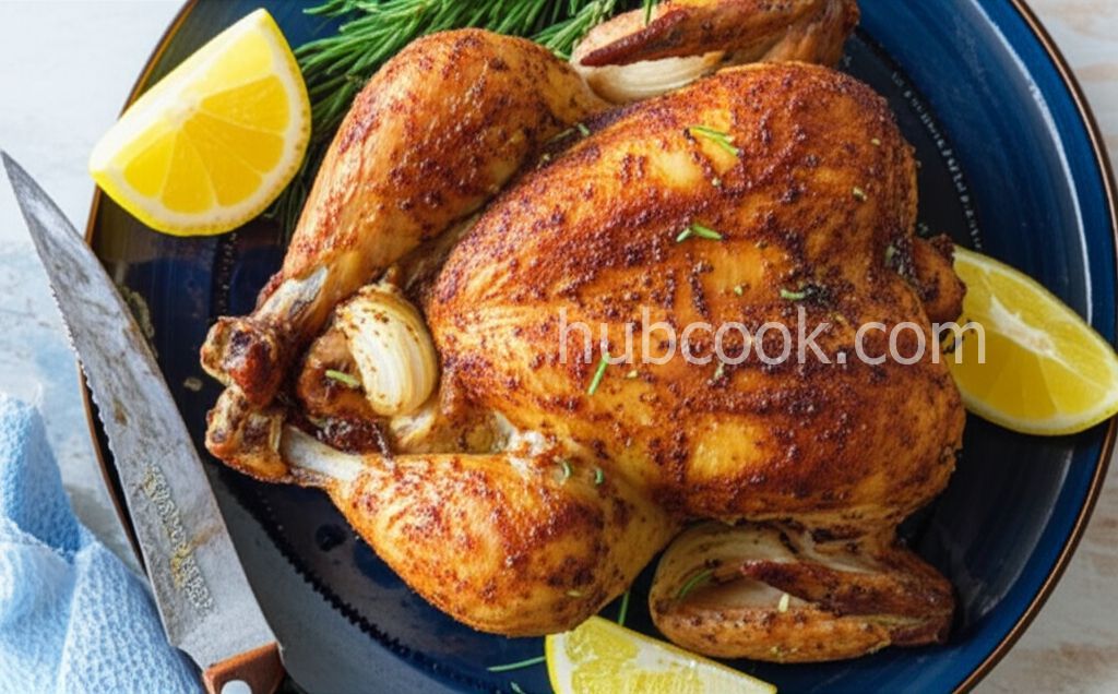 Roast Sticky Chicken-Rotisserie Style