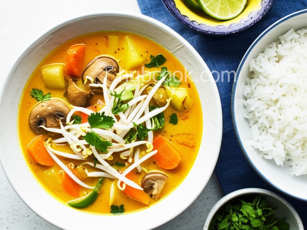 Vietnamese Style Vegetarian Curry Soup
