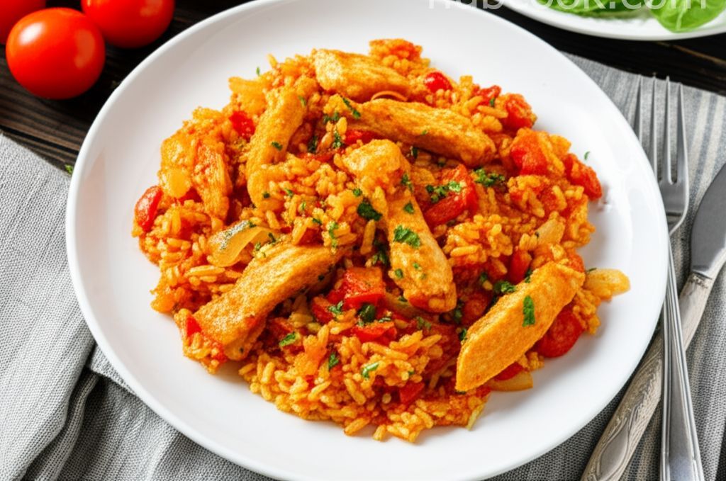 20-Minute Basil, Chicken & Tomato Rice