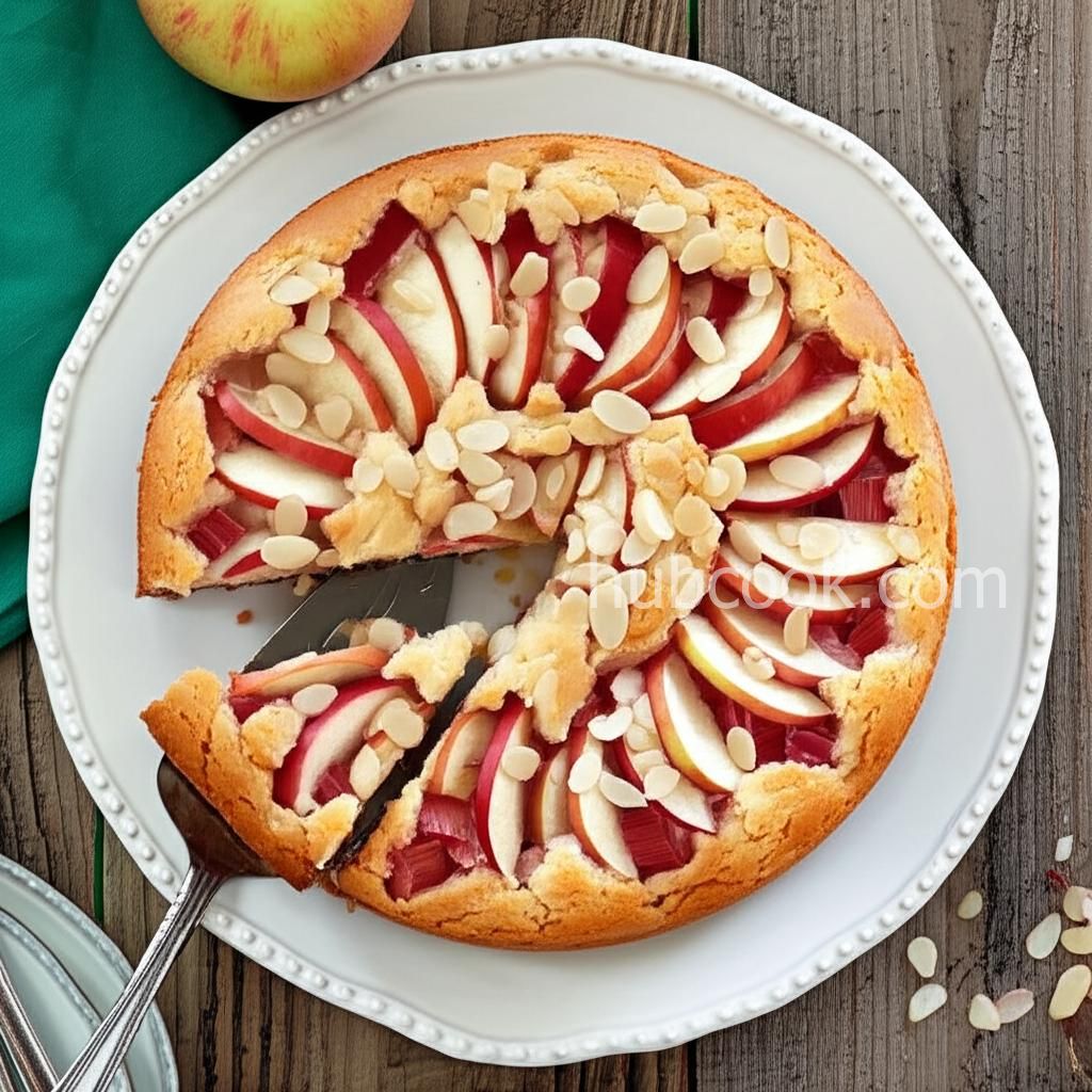 French-Style Apple Rhubarb Cake