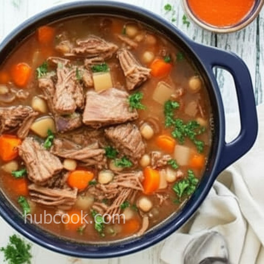 Grandpa's Beef, Mushroom, and Barley Soup