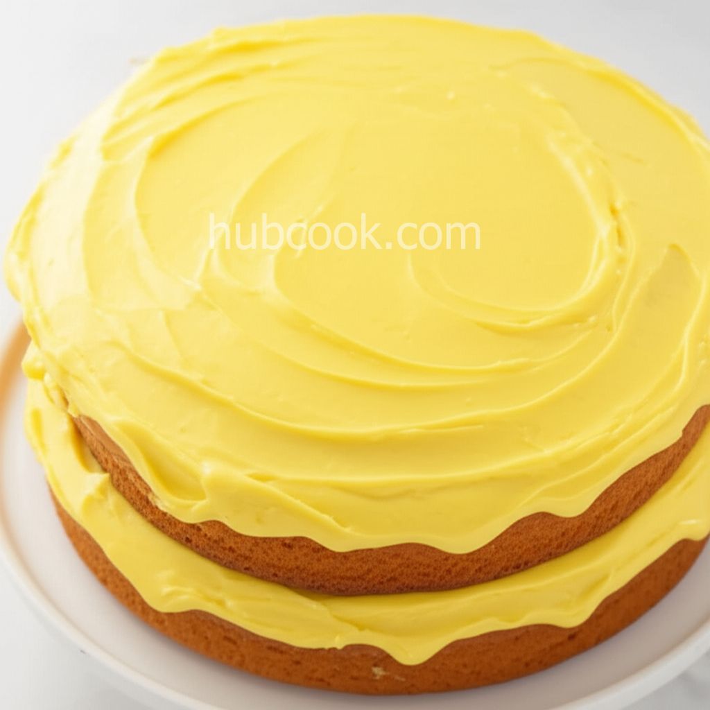 Lemon Cake with Lemon Filling and Lemon Butter Frosting