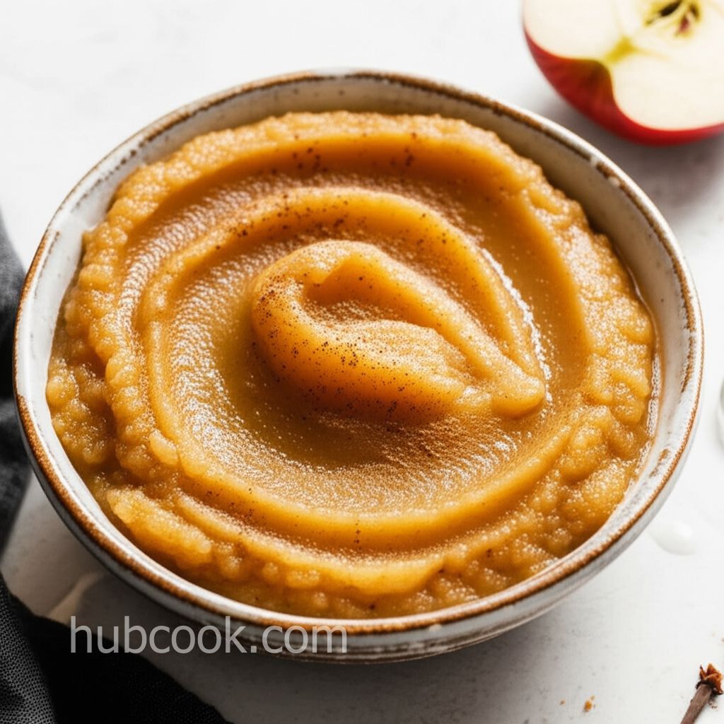 Slow Cooker Cider Applesauce (No Sugar Added)
