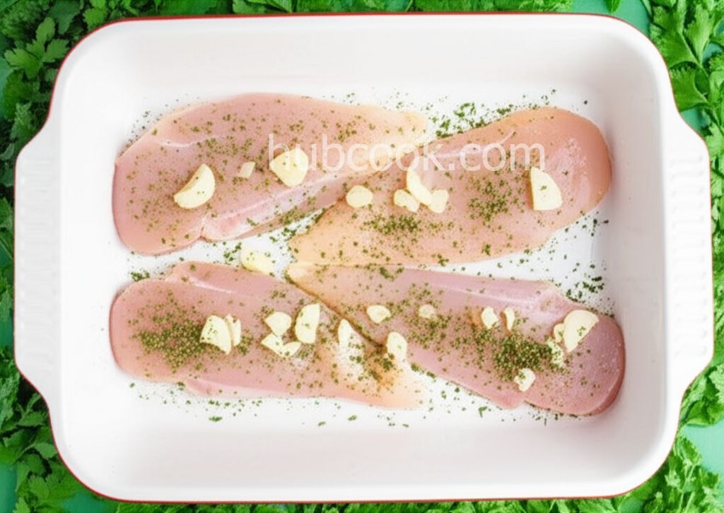 Chicken with Garlic, Basil, and Parsley