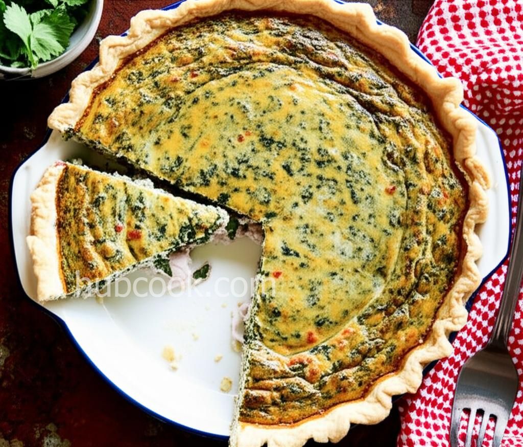 Spinach Quiche with Chicken