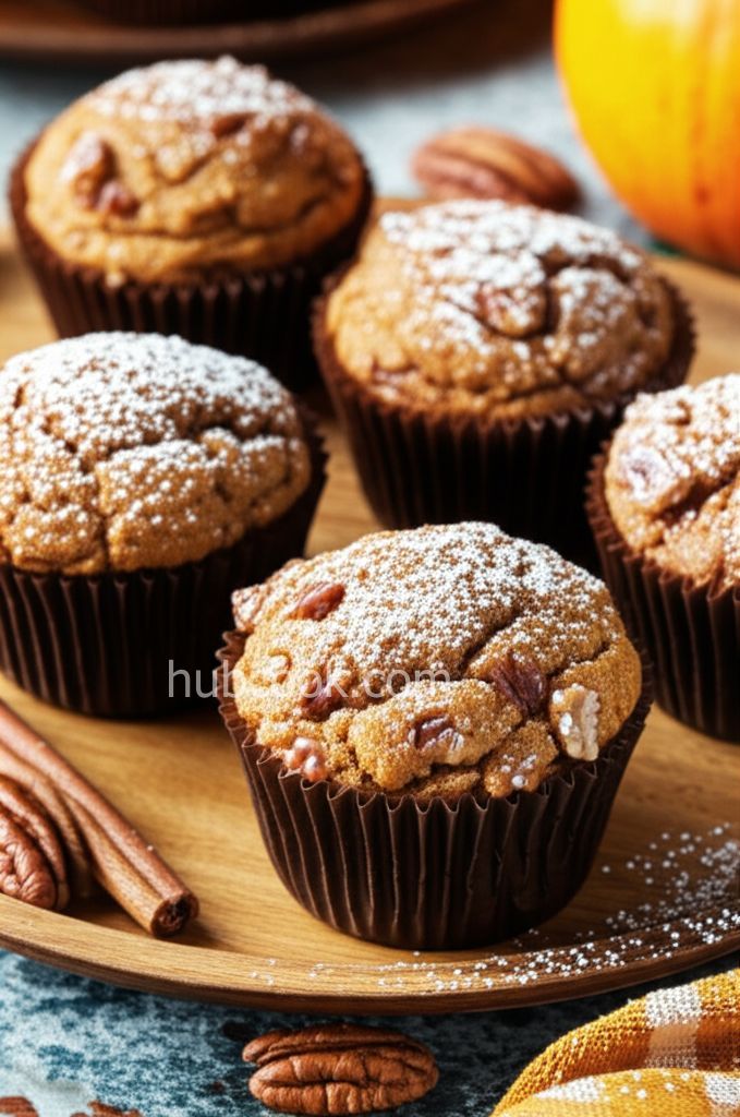 Whole Wheat Pumpkin Applesauce Muffins