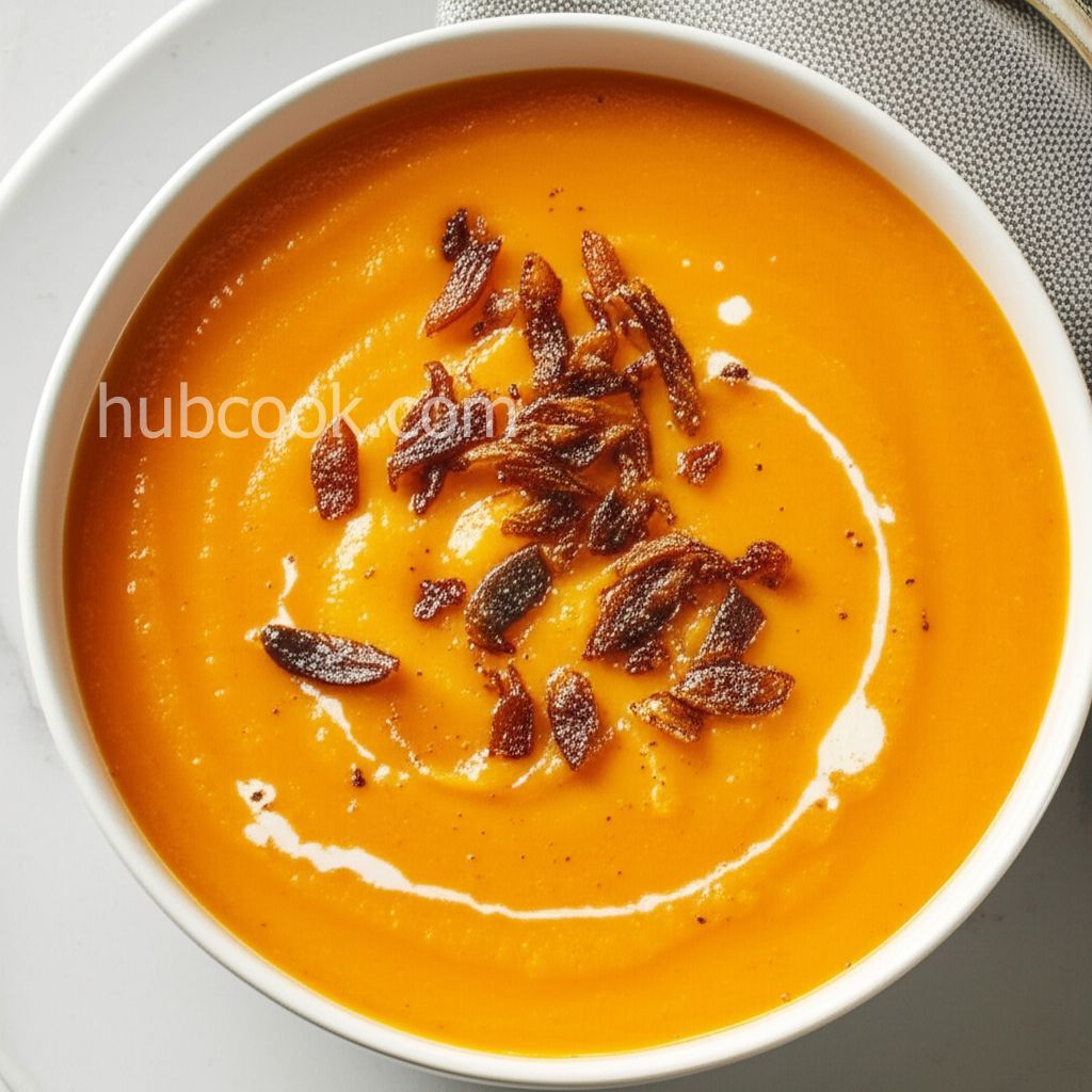 Curried Butternut Squash and Pear Soup