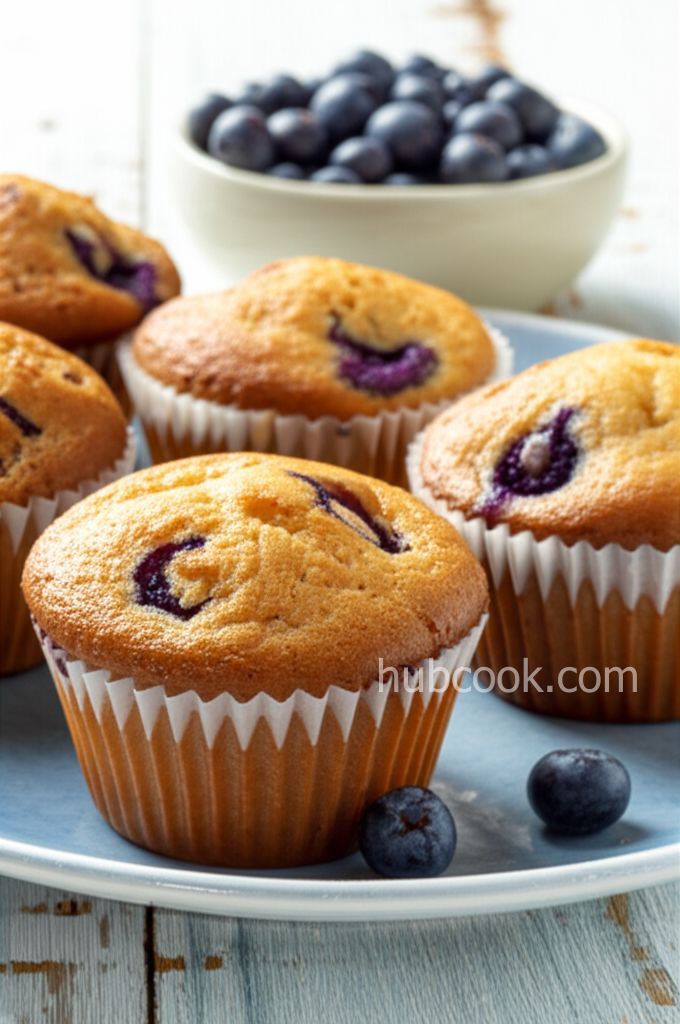 Whole Wheat Blueberry Muffins